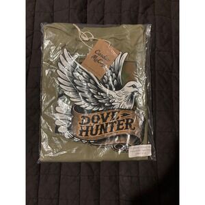 Cardin McCoy Kids Long Sleeve Graphic Pocket Tee Dove Hunter Light Olive L 12 14